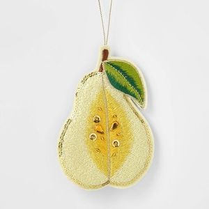 Pear Felt Christmas Tree Ornament nwt